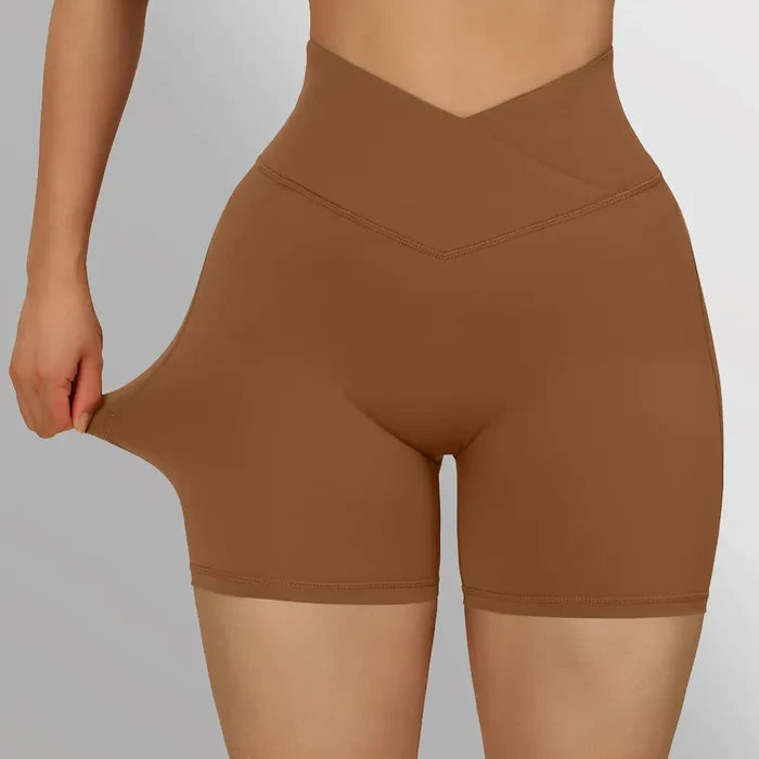 Sports Shorts Women High Waist Workout Seamless Fitness Yoga Shorts Rieworkes