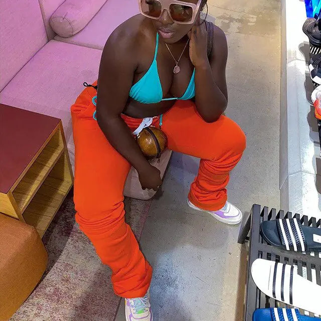 Stacked Pants Women Fitness Rieworkes