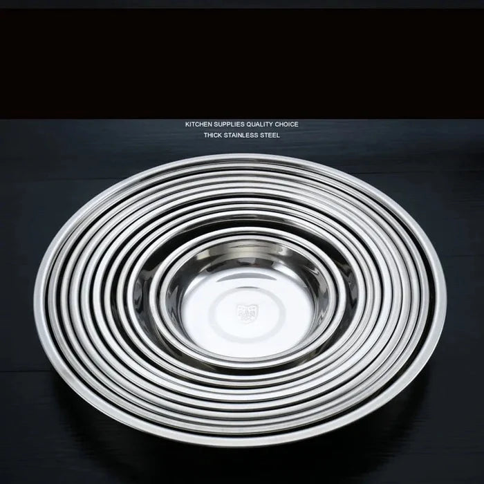 Stainless Steel Tableware Dinner Plate Rieworkes