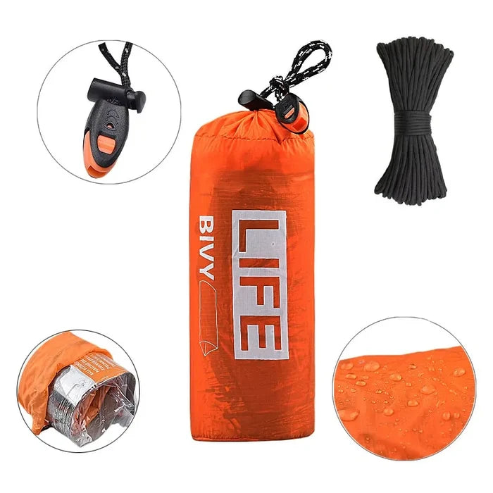 Survival Tube Emergency Tent With Whistle Rieworkes