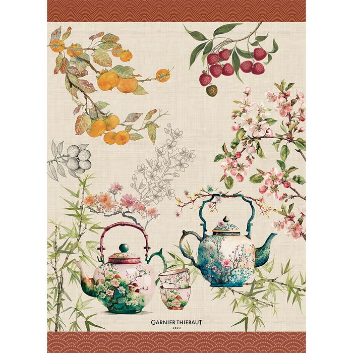 Theieres Rouille Kitchen Towel-Gina's Home Linen Ltd
