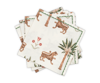 Tiger Palm Napkin - Set of 4