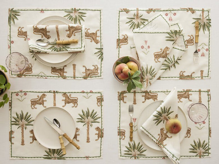 Tiger Palm Napkin - Set of 4