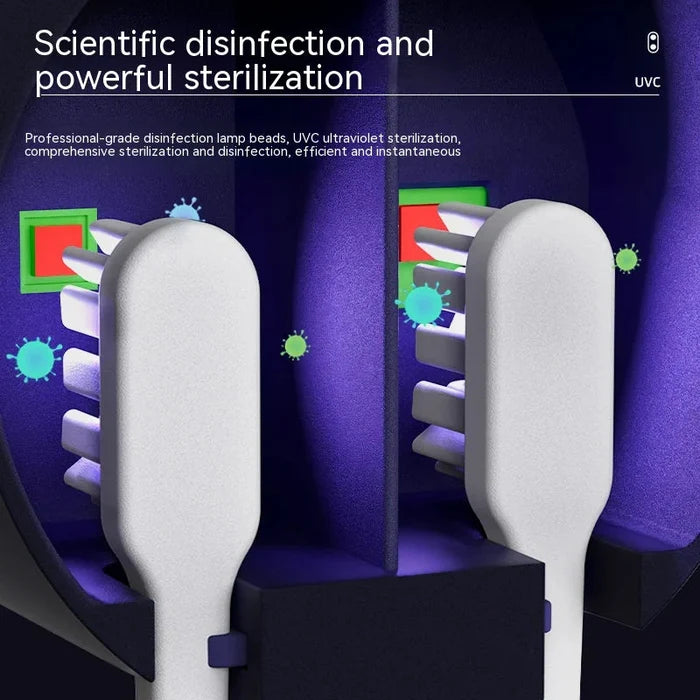 Toothbrush Holder with UV Sanitizer Rieworkes