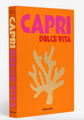 Assouline Capri Travel Book in orange