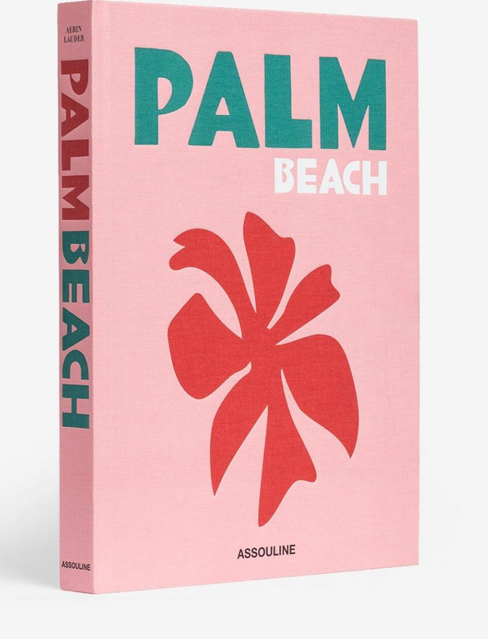 Assouline Travel Book Palm Beach in pink coffee table book