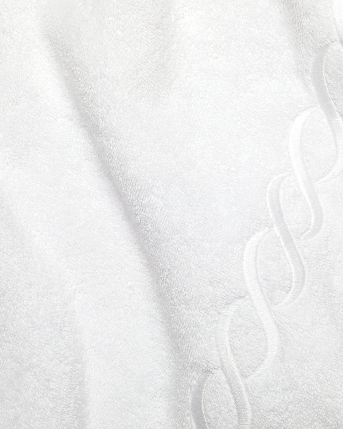 Treccia white/white  bath towels texture