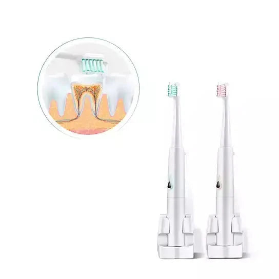 Ultrasonic Electro Toothbrush With Two Additional Brush Heads Rieworkes