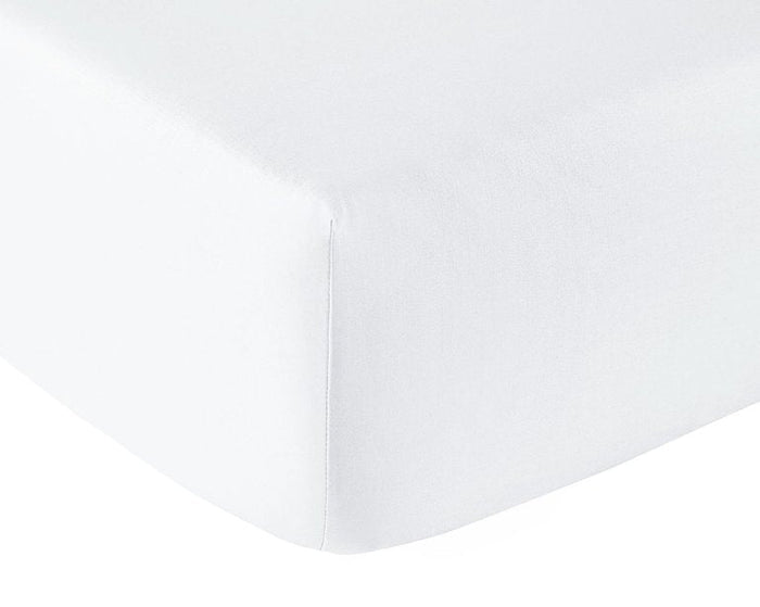 FITTED SHEET / QUEEN / BLANC
