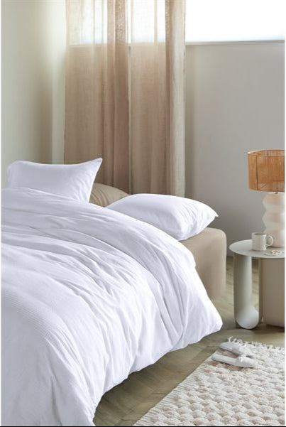 Waffle Duvet Cover Set-Gina's Home Linen Ltd