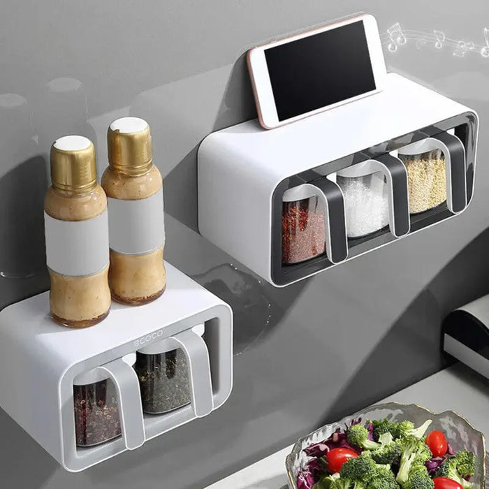 Wall Mount Spice Racks Condiment Organizer Have Wonderful Store