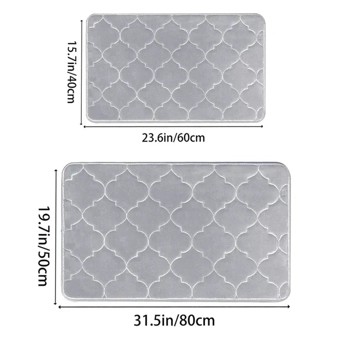 Water Absorbent Non-Slip Memory Foam Bathroom Mat Shop1102602078 Store