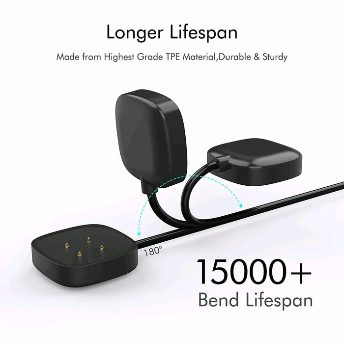 Wireless Charger For Fitbit Sense Versa 3 4 Watch USB Fast Charging Dock Cable Rieworkes