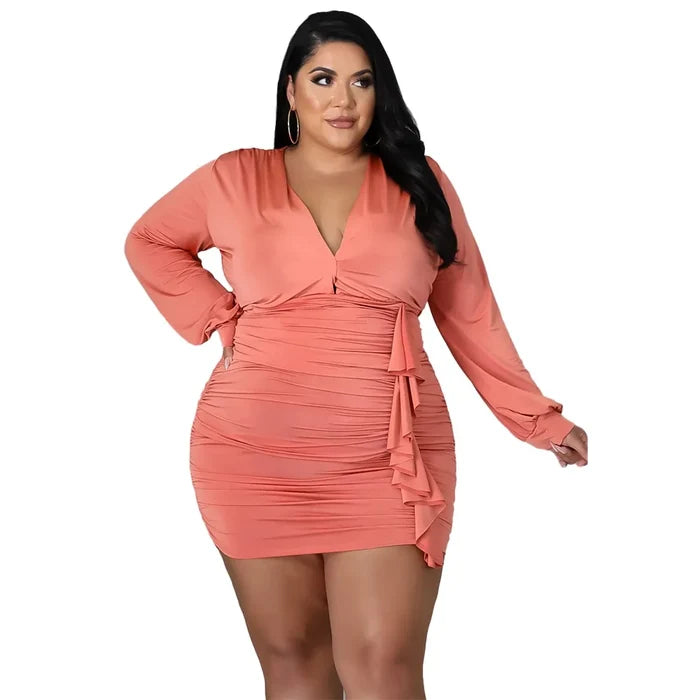 Women Autumn Plus Size Dresses Rieworkes