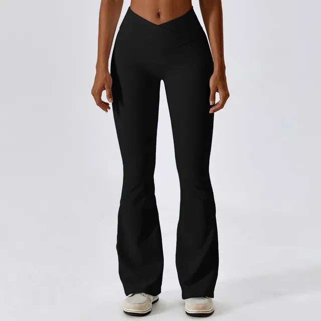 Women Gym Workout Fitness Sports Flared Pants Rieworkes