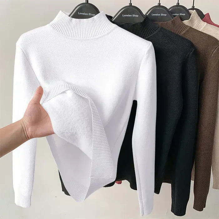 Women Turtleneck Autumn Winter Sweater Rieworkes