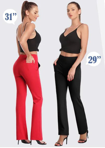 Women's Knitted Flared Pants with Side Pockets Rieworkes