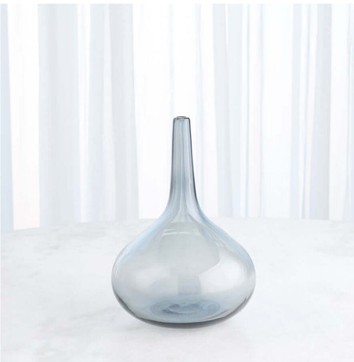 Zenith glass blown light blue vase stunning decor accessory